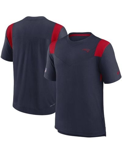Nike New England Patriots Sideline Tonal Logo Performance Player T-shirt - Blue