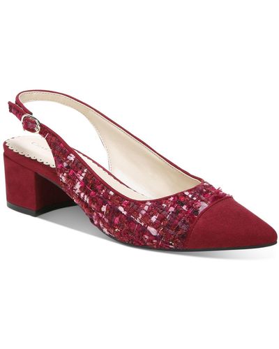 Charter Club Bryann Dress Slingback Pumps, Created For Macy's - Red