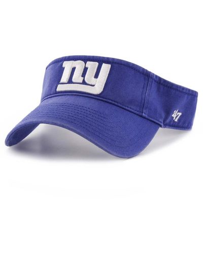 '47 New York Giants Clean Up Visor - Blue