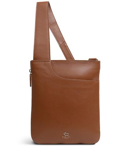 Radley Pockets Medium Leather Zip Around Crossbody Bag - Brown