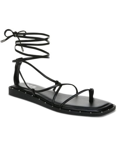 BarIII Nazrine Lace-up Sandals, Created For Macy's - Black