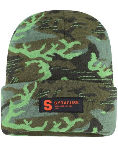 Nike Syracuse Orange Veterans Day Cuffed Knit Hat - Green