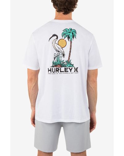 Hurley Everyday Stork Palms Short Sleeve T-shirt - White