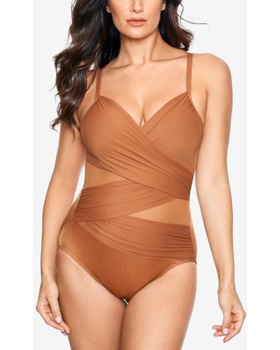 Miraclesuit Mystique Underwire One-piece Swimsuit - Brown
