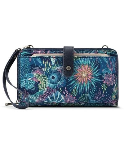 Sakroots Recycled Ecotwill Smartphone Crossbody Wallet - Blue