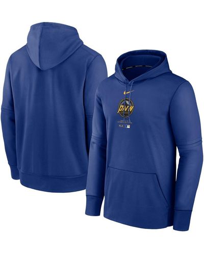 Nike Seattle Mariners City Connect Practice Performance Pullover Hoodie - Blue