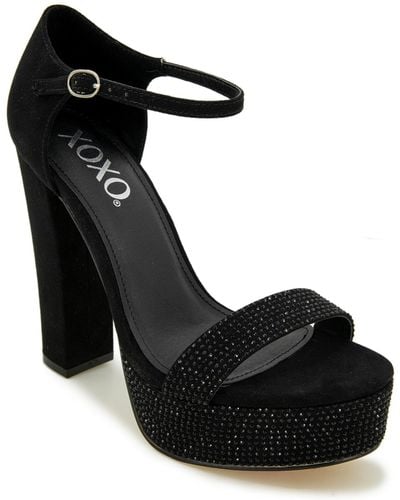 Xoxo Candy Platform Dress Sandal - Black