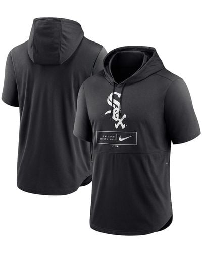Nike Black Arizona Diamondbacks Logo Lockup Performance Short-sleeved Pullover Hoodie
