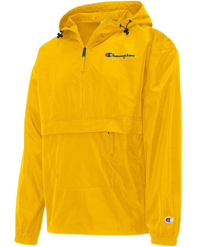 Champion Packable Half-zip Hooded Water-resistant Jacket - Metallic