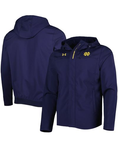 Under Armour Notre Dame Fighting Irish Swoven Performance Full-zip Jacket - Blue