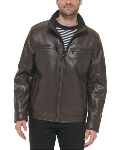 Calvin Klein Leather jackets for Men | Online Sale up to 65% off | Lyst