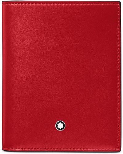 Montblanc Meisterstuck 6 Card Compact Wallet - Red
