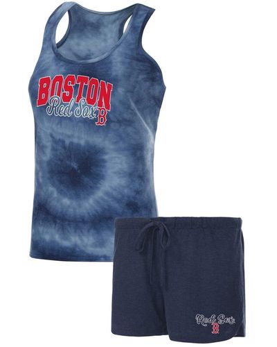 Women's Concepts Sport Navy/White Boston Red Sox Vigor Racerback Tank Top & Shorts Sleep Set Size: Extra Large