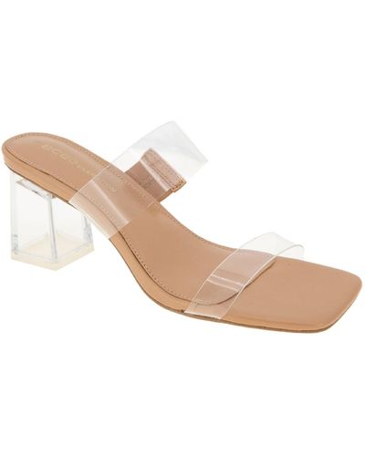 BCBGeneration Lekko Block Heel Sandal - Brown