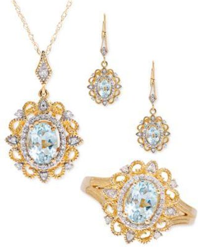 Macy's Diamond Filigree Jewelry Collection In 14k Gold - Metallic