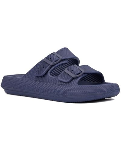 Xray Jeans Footwear Kobe Slip On Slides - Blue