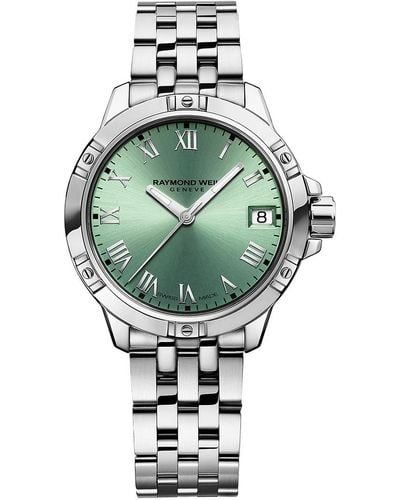 Raymond Weil Swiss Tango Classic Stainless Steel Bracelet Watch 30mm - Green