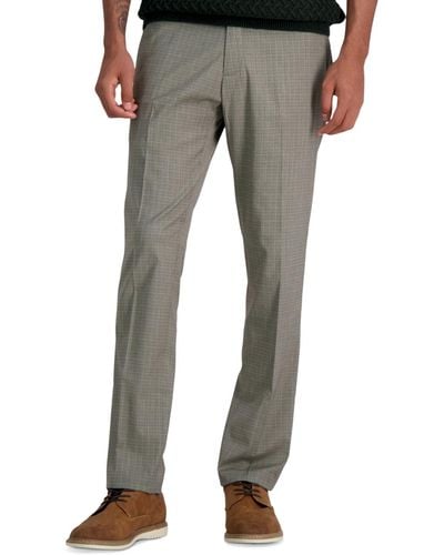 Kenneth Cole Slim-fit Stretch Dress Pants - Gray