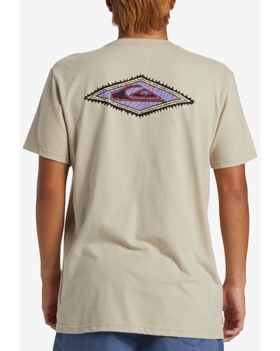 Quiksilver Diamond Mt0 Short Sleeve T-shirt - Natural