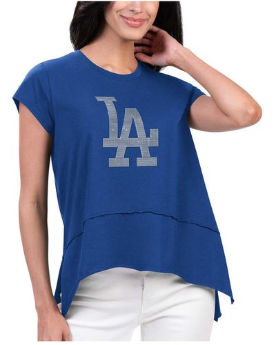 G-III 4Her by Carl Banks Los Angeles Dodgers Cheer Fashion T-shirt - Blue