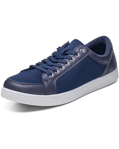 Alpine Swiss David Fashion Sneakers Lace Up Low Top Retro Tennis Shoes - Blue