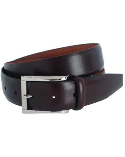 Trafalgar Broderick 32mm Leather Dress Belt - Black
