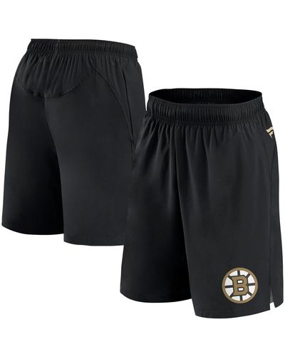 Fanatics Boston Bruins Authentic Pro Tech Shorts - Black