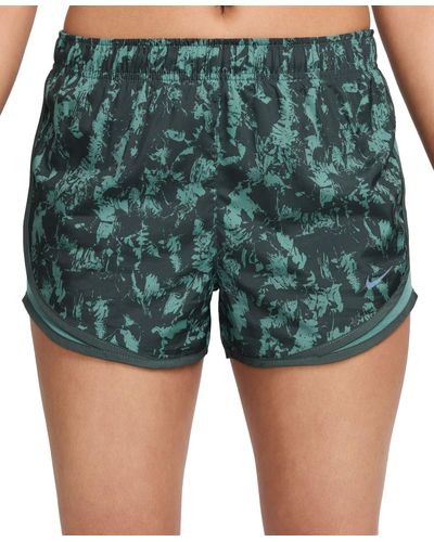 Nike One Tempo Dri-fit Brief-lined Printed Running Shorts - Green