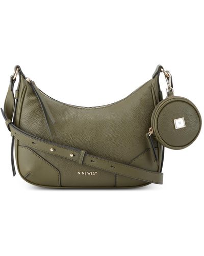 Nine West Brooklyn Crossbody Top Zip With Pouch - Green