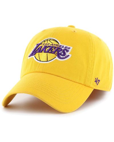 '47 Los Angeles Lakers Classic Franchise Fitted Hat - Yellow