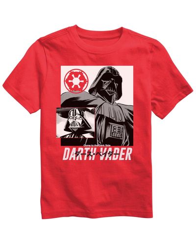Star Wars Big Boys Short Slevees Graphic T-shirt - Red