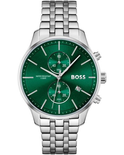BOSS Boss Associate Stainless Steel Bracelet Watch - Green