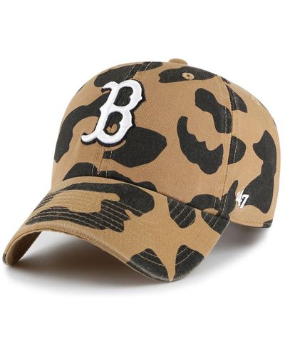'47 Boston Red Sox Rosette Clean Up Adjustable Hat - Brown