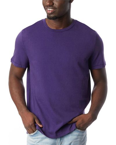 Alternative Apparel Outsider Heavy Wash Jersey T-shirt - Purple