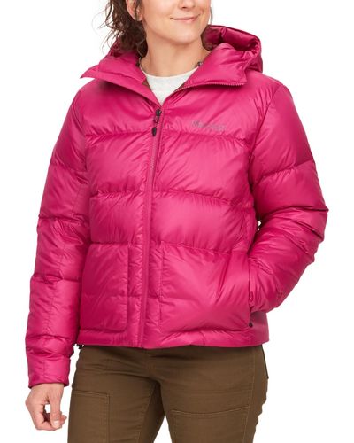 Marmot Guides Hooded Down Puffer Coat - Pink