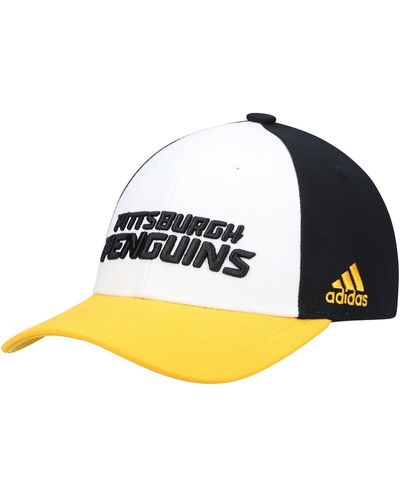 adidas Pittsburgh Penguins Locker Room Adjustable Hat - Yellow