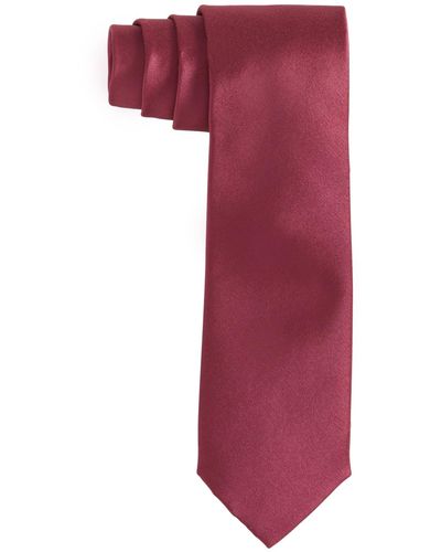 Alfani Solid Texture Slim Tie - Purple
