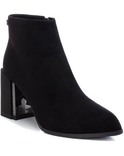 Xti Suede Dress Booties By - Black