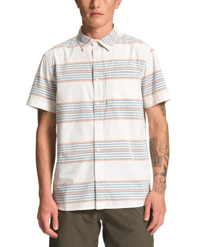The North Face Baytrail Yarn-dye Button-up Short-sleeve Shirt - White