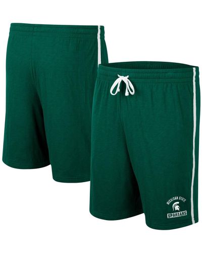 Colosseum Athletics Michigan State Spartans Thunder Slub Shorts - Green