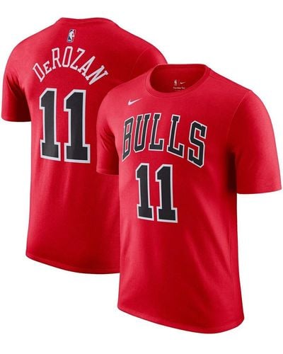 Nike Demar Derozan Chicago Bulls Icon 2022/23 Name And Number Performance T-shirt - Red