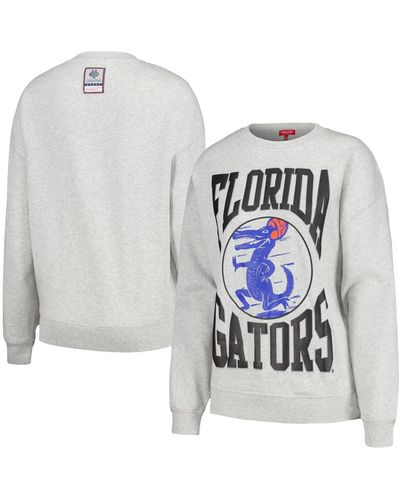 Mitchell & Ness Florida Gators Oversized Logo Lightweight Pullover Sweatshirt - White