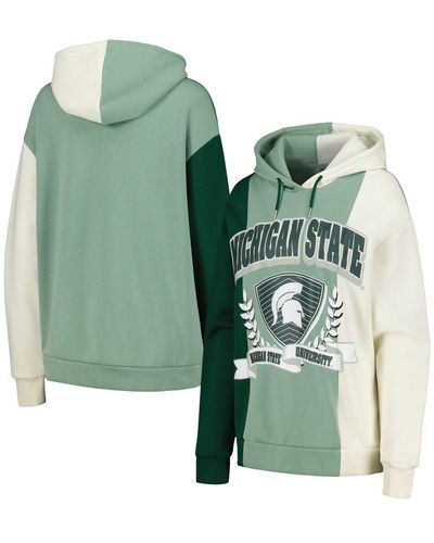 Gameday Couture Michigan State Spartans Hall Of Fame Colorblock Pullover Hoodie - Green