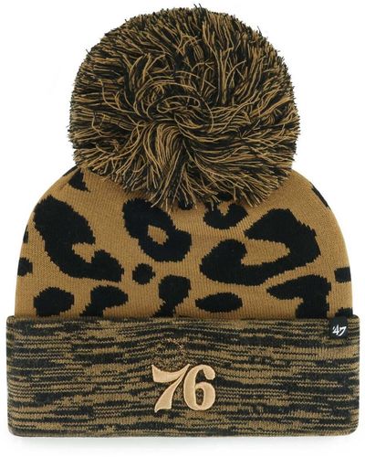 '47 Philadelphia 76ers Rosette Cuffed Knit Hat - Green