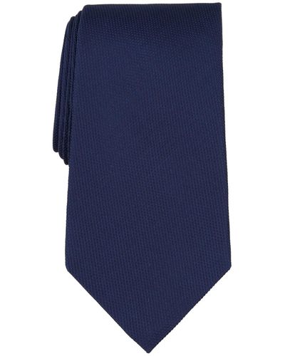 Brooks Brothers B By Textured Solid Silk Tie - Blue
