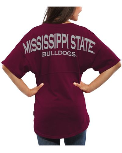 Spirit Jersey Mississippi State Bulldogs Oversized T-shirt - Purple