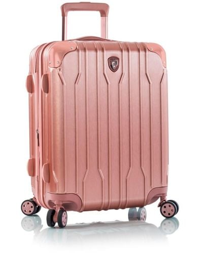 Heys Xtrak 21" Hardside Carry-on Spinner luggage - Pink