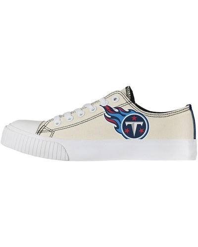 FOCO Tennessee Titans Low Top Canvas Shoes - Blue