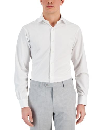 Alfani Slim-fit Performance Dress Shirt - White