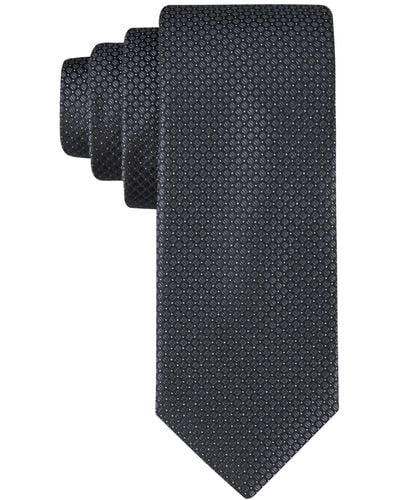 Calvin Klein Steel Micro-dot Solid Tie - Gray